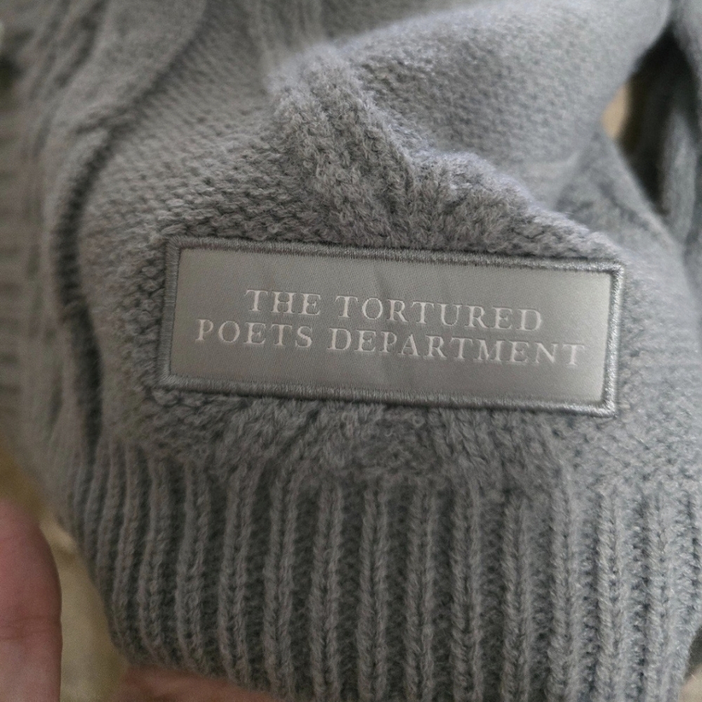 Tortured Poets Department TTPD Cardigan size XL/2XL